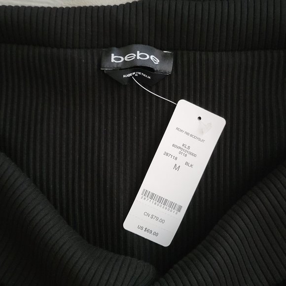 Bebe Roxy Rib Bodysuit - Picture 4 of 7